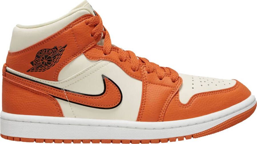 Jordan Air 1 Mid Coconut Milk Orange Schoenmaat EU