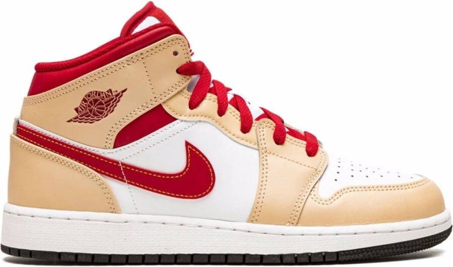 Jordan Air 1 Mid Light 'Cardinal Curry' (GS)