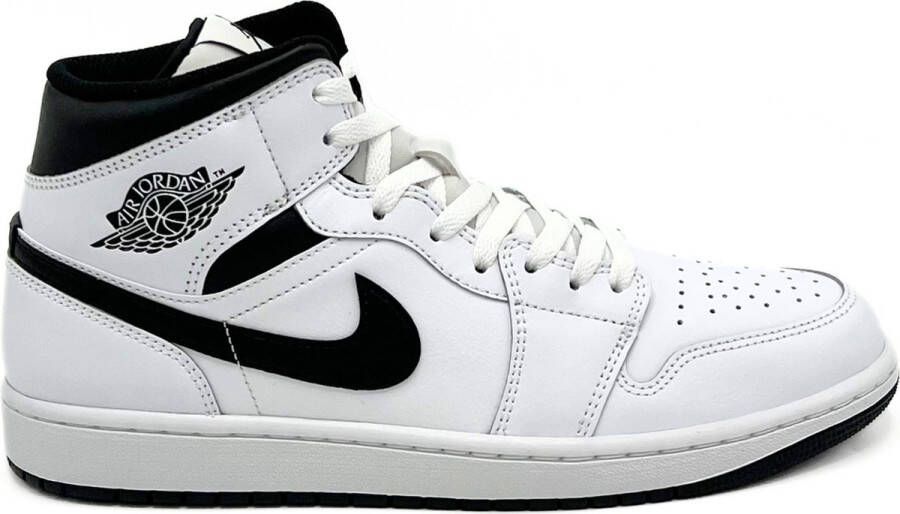 Jordan Air 1 Mid 1 Schoenen white black white black maat: 47 beschikbare maaten:41 42.5 43 44.5 45 46 47.5 40.5 45.5 47