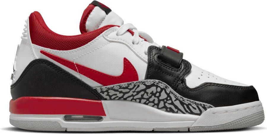 Jordan Legacy 312 Low (gs) Basketball Schoenen white fire red black wolf grey maat: 37.5 beschikbare maaten:36.5 37.5 38 39 40