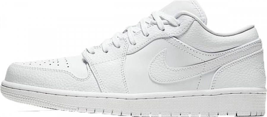 Nike Jordan 1 Low 'Triple White' Tumbled Leather