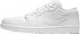 Nike Jordan 1 Low Triple White Tumbled Leather - Thumbnail 1