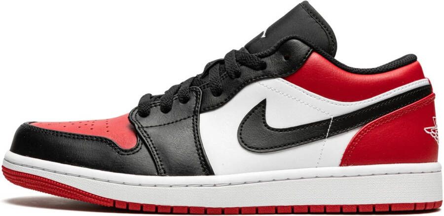 Nike Air Jordan 1 Low Bred Toe 553558-612 BRED Zwart Rood Schoenen