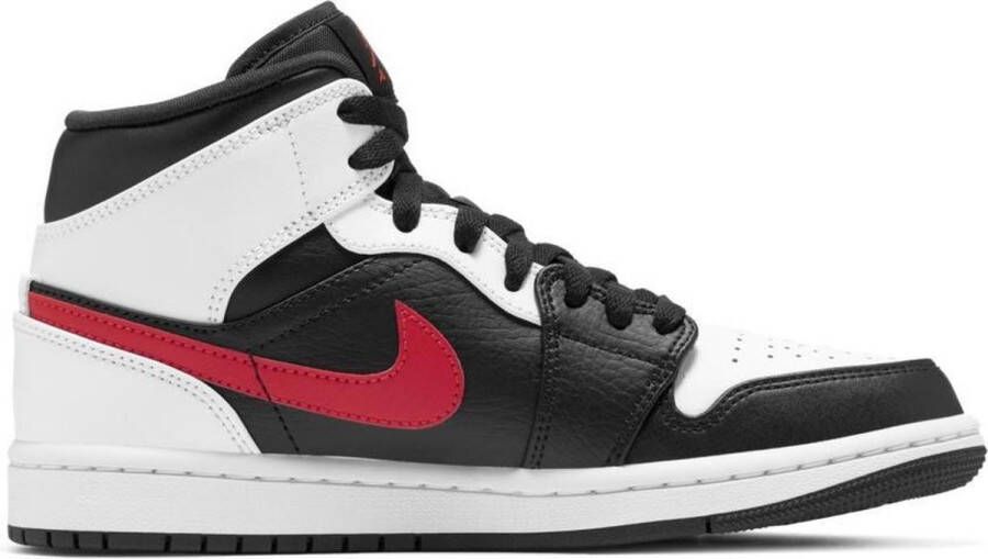 Jordan Nike Air 1 Mid Black Chile Red-White