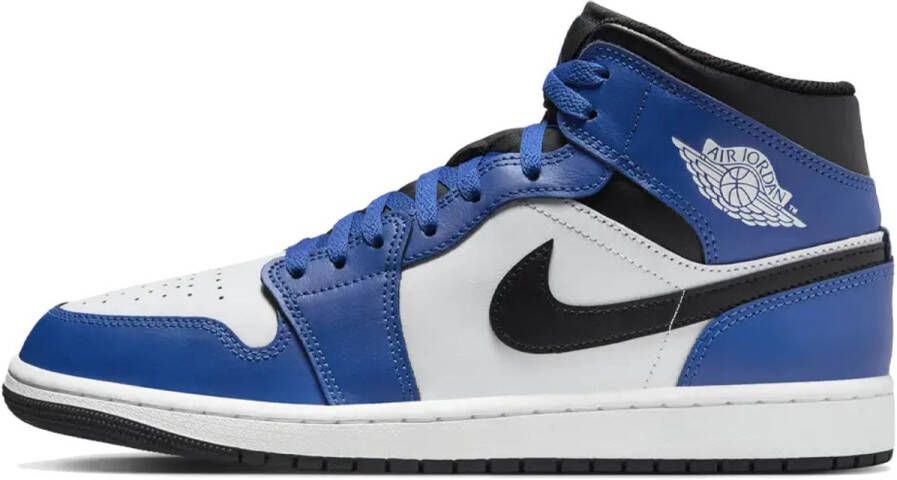 Jordan Nike Air 1 Mid Blauw Wit Zwart Doos zonder deksel