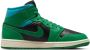 Nike Air Jordan 1 Mid Sneakers Unisex Zwart Aquatone Sail Lucky Green - Thumbnail 2