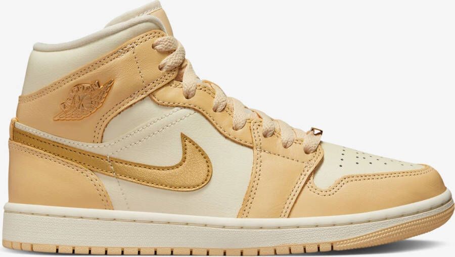 Jordan Nike Air 1 Mid SE Pale Vanilla Metallic Gold