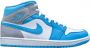 Nike Air Jordan 1 Mid University Blue Grey DX9276-100 BLAUW Schoenen - Thumbnail 1