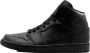 Nike Air Jordan 1 Midden Zwarte Sneakers Streetwear Volwassen - Thumbnail 12