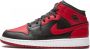 Jordan Nike Air 1 Mid(GS ) Black Gym Red White Banned 554725 074 EUR - Thumbnail 2