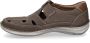 Josef Seibel Bruine leren comfort sandalen Brown Heren - Thumbnail 6