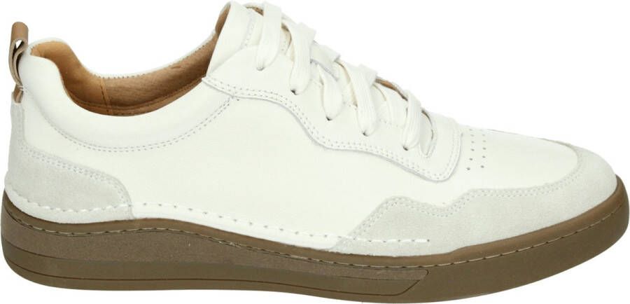 Josef Seibel CLEVE 01 CasualHeren sneakersHeren veterschoenVrije tijdsschoenenPopulaire herenschoenen Josef Wit beige