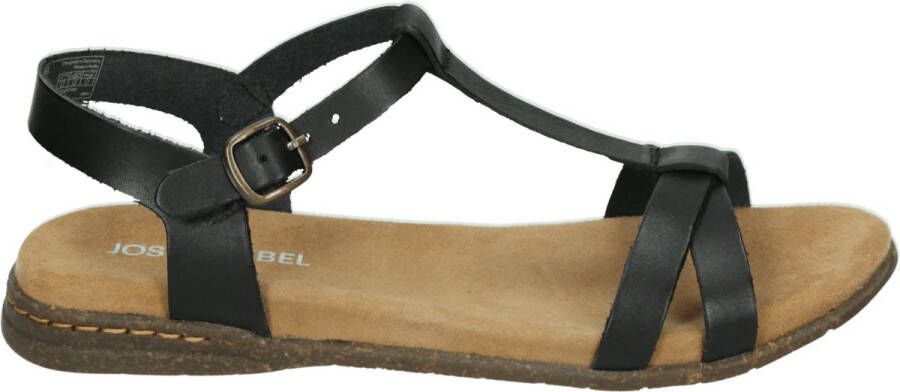 Josef Seibel FABRICIA 01 Platte sandalenDames Sandalen Zwart