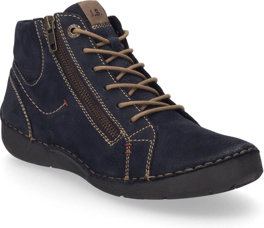 Josef Seibel Veterlaarsjes Fergey 67 Veterschoenen winterlaarzen comfortabele schoen met rits