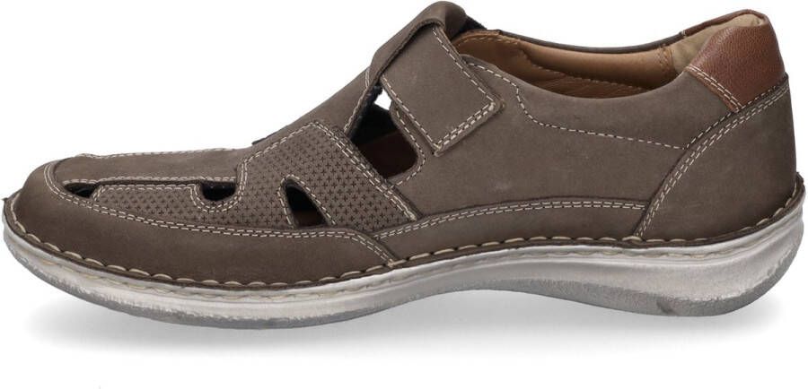 Josef Seibel Bruine leren comfort sandalen Brown Heren