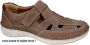 Josef Seibel Bruine leren comfort sandalen Brown Heren - Thumbnail 1