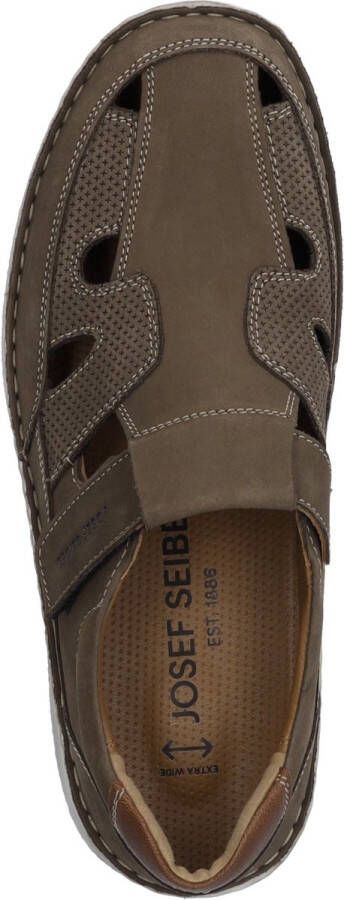 Josef Seibel Bruine leren comfort sandalen Brown Heren