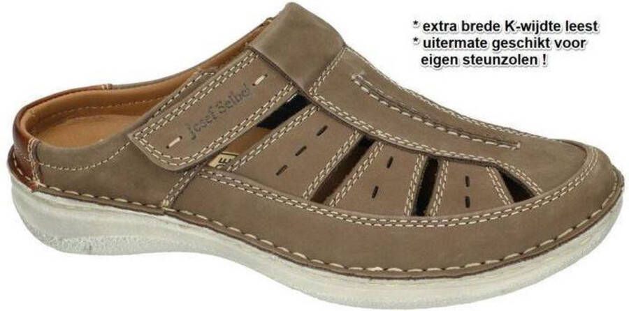 Josef Seibel Clogs ANVERS 76 zomerschoen slippers klittenbandschoen met klittenbandsluiting k-breedte