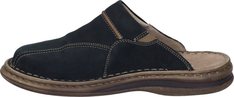 Josef Seibel Clogs Klaus zomerschoen slippers vakantie met modieuze contrast-bekleding