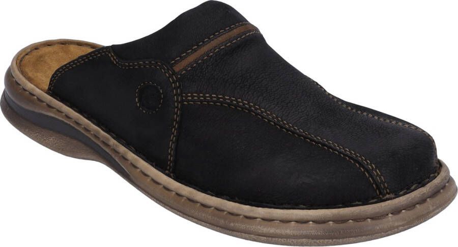 Josef Seibel -Heren zwart pantoffels & slippers