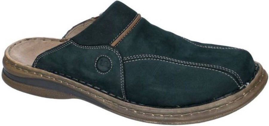 Josef Seibel Clogs Klaus zomerschoen slippers vakantie met modieuze contrast-bekleding