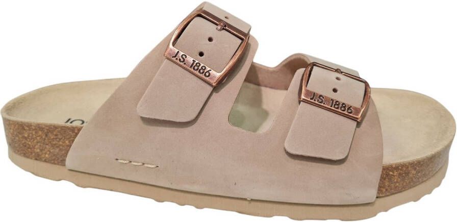 Josef Seibel Leren Dames Slippers Beige