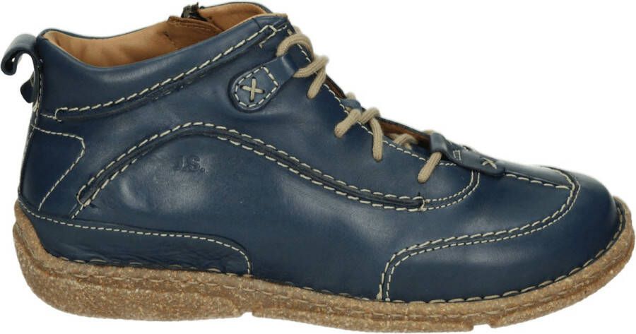 Josef Seibel NEELE 52 VeterlaarzenHoge sneakersDames veterschoenenHalf-hoge schoenen Blauw