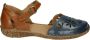 Josef Seibel ROSALIE 04 Platte sandalenDames Sandalen Blauw - Thumbnail 4