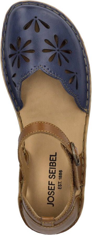 Josef Seibel ROSALIE 04 Platte sandalenDames Sandalen Blauw