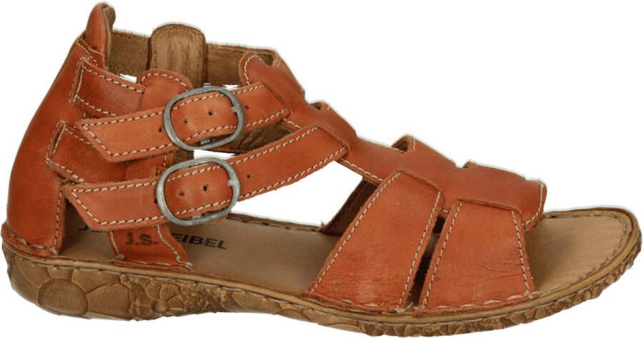 Josef Seibel ROSALIE 51 Platte sandalenDames Sandalen Oranje