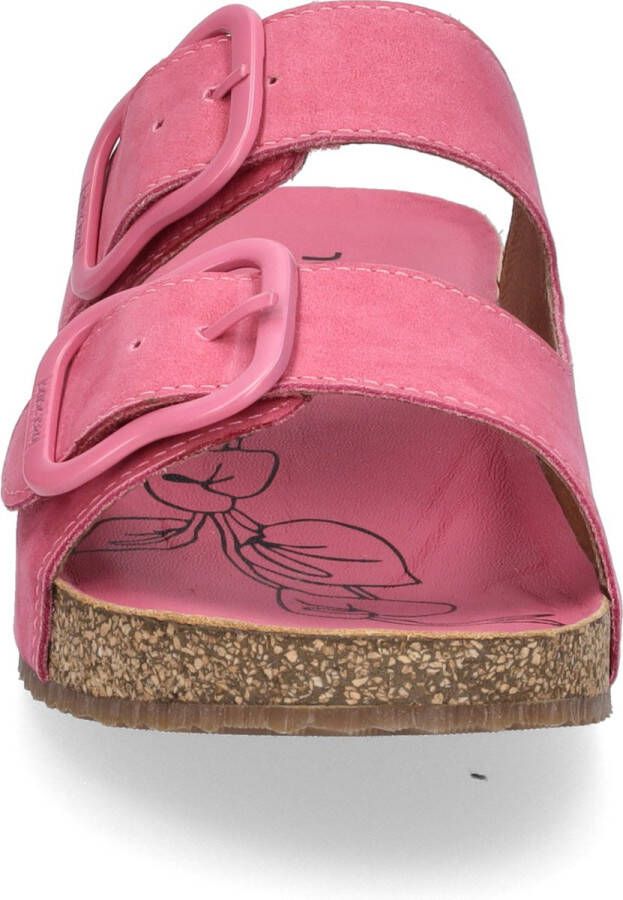 Josef Seibel Slippers TONGA 64 plateau zomerschoen pantoffels met gespsluiting