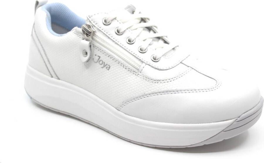 Joya LAURA White JY038A Witte sneaker met schokdempende PU zolen wijdte H