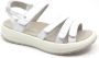 Joya MERIDA White JY05A Witte sandalen met schokdempende zolen wijdte H - Thumbnail 1