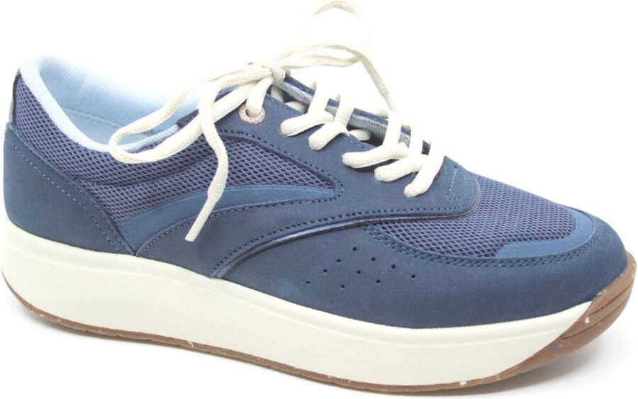 Joya SYDNEY II Blue JY042A Blauwe sneaker met schokdempende zolen wijdte G