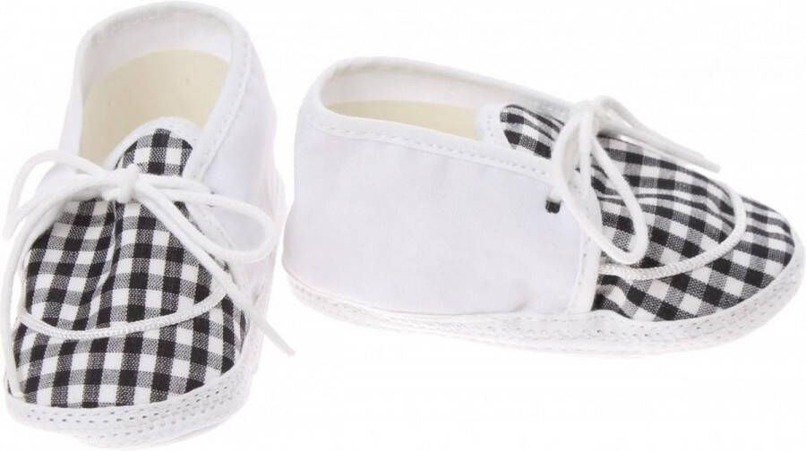 Junior joy Babyschoenen Newborn Junior Zwart wit Geruit