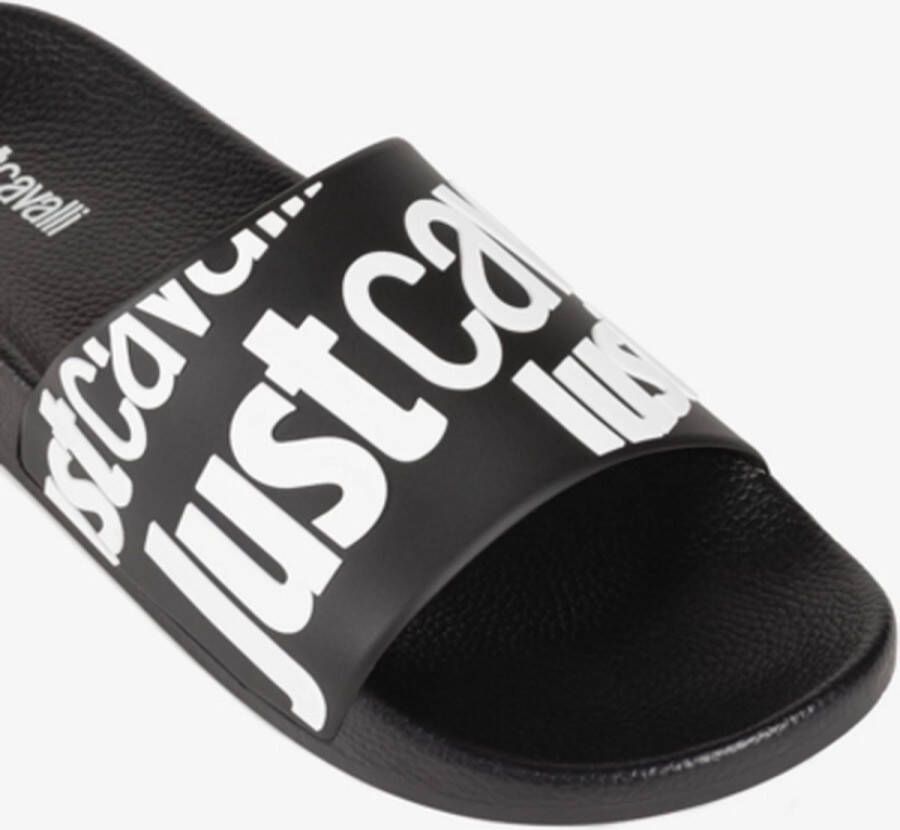 Just Cavalli Logo Slides Zwart Heren