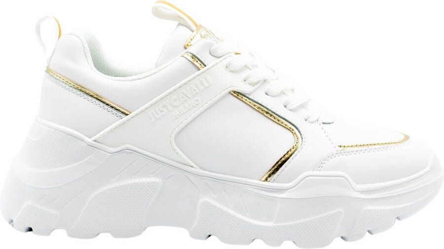 Roberto Cavalli Witte Sneakers voor Stijlvolle Look White Dames