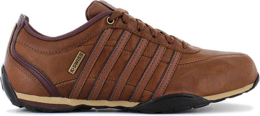 K-Swiss Arvee 1.5 Leather Heren Schoenen Trainers Leer Bruin 02453-214-M