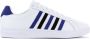 K-Swiss Classic Court Tiebreak Leather Heren Schoenen Trainers Wit 07011 - Thumbnail 1