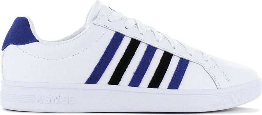 K-Swiss Classic Court Tiebreak Leather Heren Schoenen Trainers Wit 07011 - Foto 1