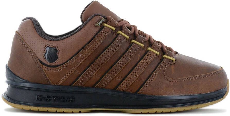 K-Swiss Classic RINZLER Heren Sneakers Schoenen Leer Bruin 01235-201-M