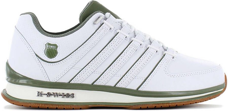 K-Swiss Classic RINZLER Heren Sneakers Schoenen Leer Wit 01235-953-M