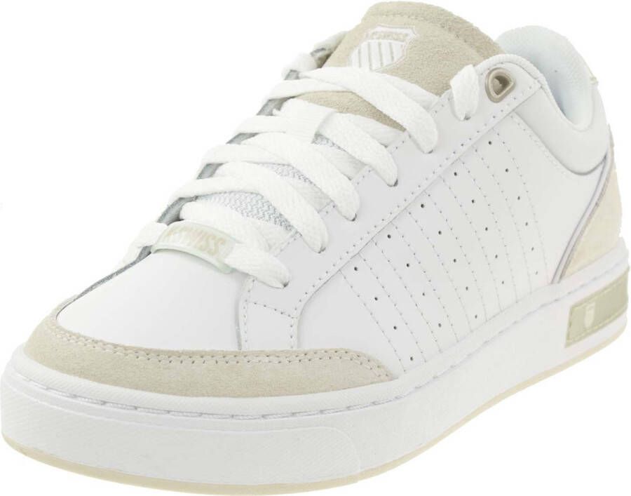 K-Swiss Court Block dames sneaker sportschoen 97411-977-M wit beige