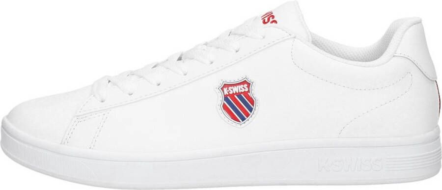 K-Swiss Classic Court Shield Heren Sneakers Sportschoenen Schoenen Wit 06599-113-M