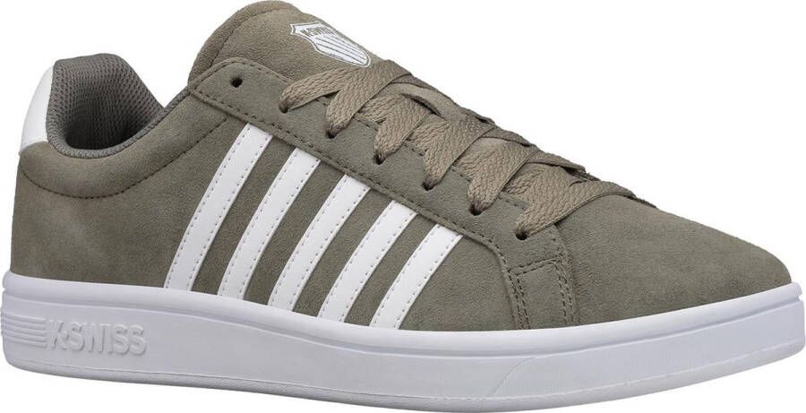 K-Swiss Court Tiebreak SDE Heren Sneakers Schoenen Leer Groen 07012-392-M