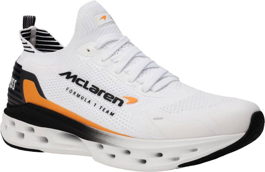 K-Swiss KSwiss Impulse Tubes Lite X McLaren Herentrainers Sportschoenen 04414-196-M wit zwart papaya