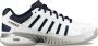 K-Swiss Receiver V Indoor Heren Sportschoenen Tennis Smashcourt White Blue - Thumbnail 3