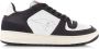 Kangaroos Game Lo Black White Zwart Leer Lage sneakers Unisex - Thumbnail 1