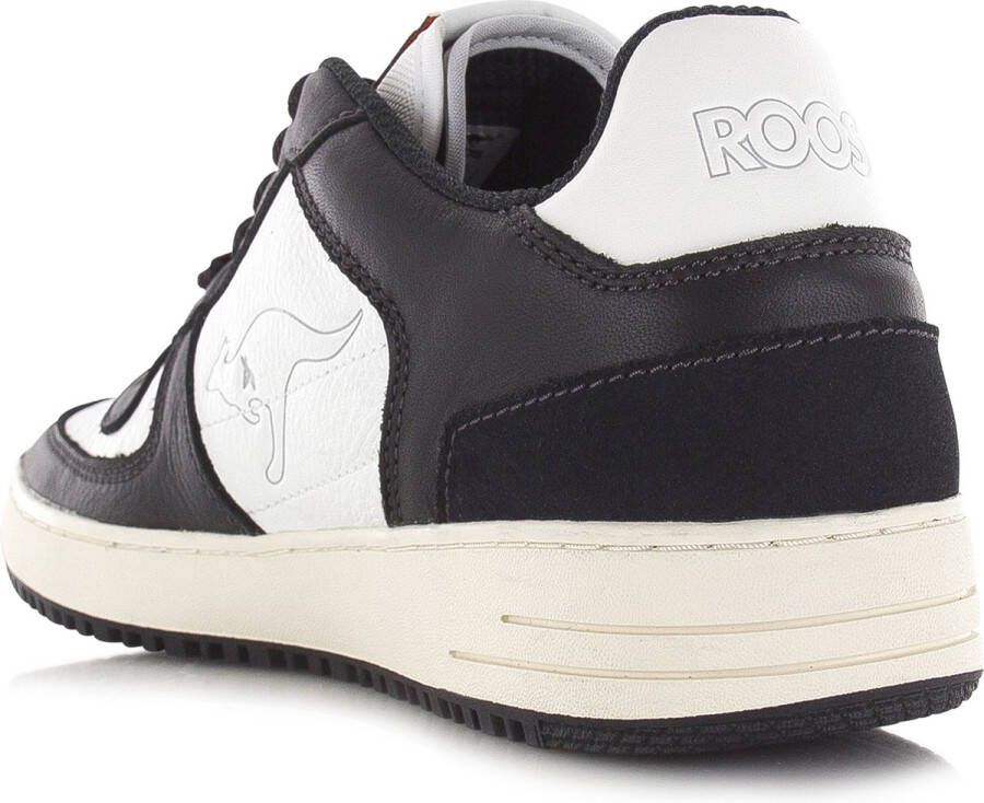 Kangaroos Game Lo Black White Zwart Leer Lage sneakers Unisex