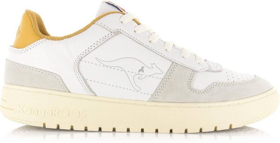 Kangaroos Game Low II | White Mustard Wit Leer Lage sneakers Heren